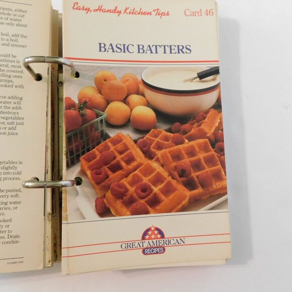 Great American Recipes Vintage 80s Cookbook Over 60 Recipe Cards HB Binder - Picture 7 of 9